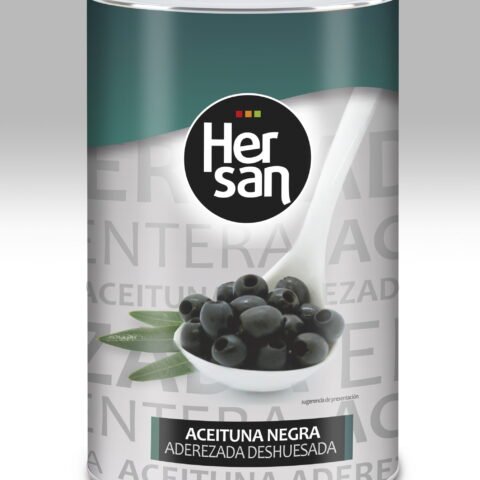 Konservuotos juodos alyvuogės be kauliukų 4100g.