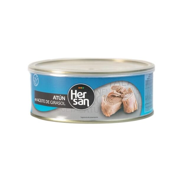 Konservuota tuno filė saulėgrąžų aliejuje, su plastikiniu dangteliu, 750g.