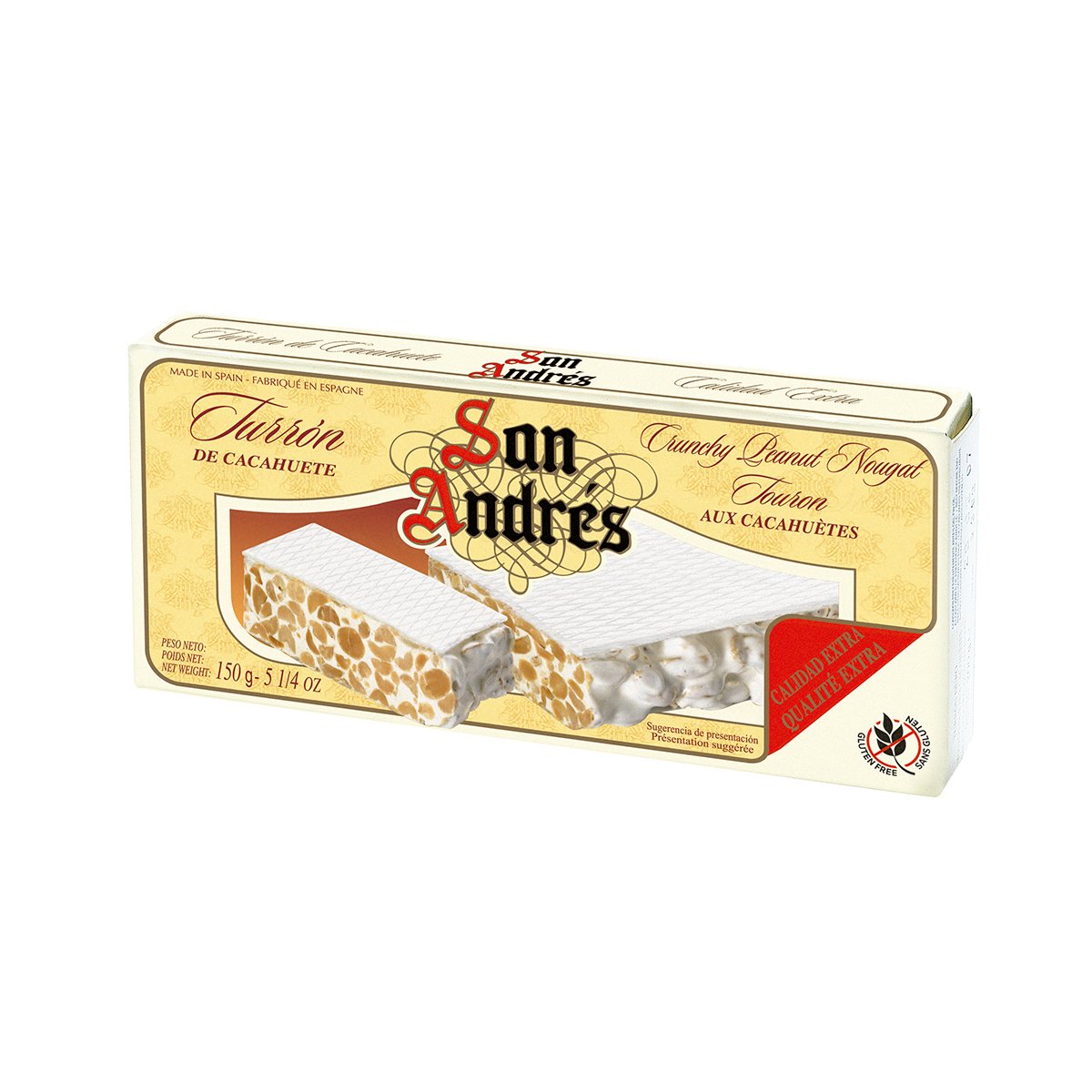 Turonas Traškus žemės riešutų turonas, 150g. | Espanola.lt
