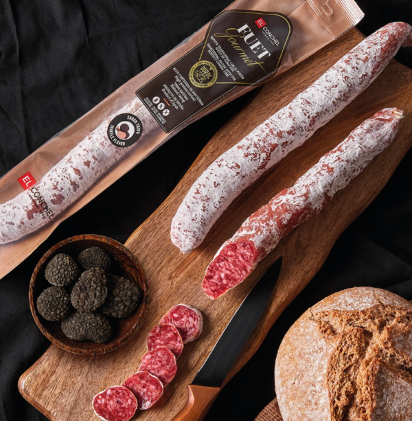 Vytinta dešra FUET su triufeliais , 160gr.