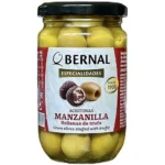 Alyvuogės įdarytos juodaisiais trumais, 300g.