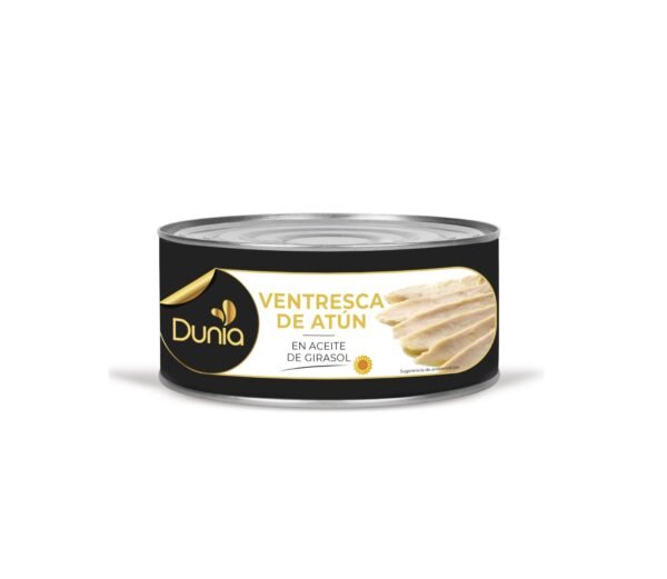 Baltoji tuno papilvė saulėgrąžų aliejuje 850g.