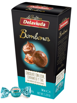 Pieniško šokolado saldainiai su sūdyta karamele 150g.