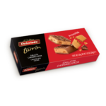 Pieninio šokolado ir karamelizuoto sausainio turronas 200g.