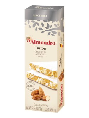 Traškus migdolų turronas 75g.