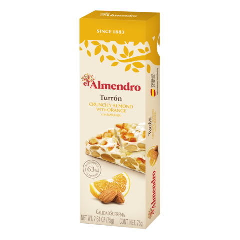 Migdolų ir apelsinų turonas 75g.