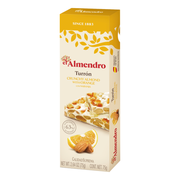 Migdolų ir apelsinų turonas 75g.