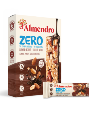 Migdolų, žemės riešutų ir šokolado batonėlis, be pridėtinio cukraus 4*35g.