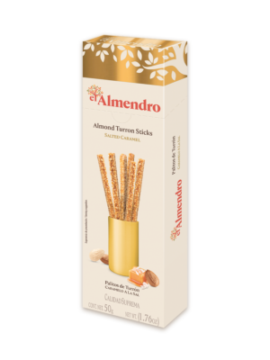 Sūdytos karamelės ir migdolų turrono lazdelės 50g.