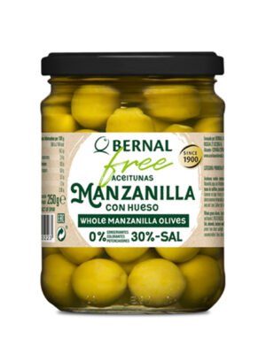 Alyvuogės žalios MANZANILLA be kauliukų, be konservantų, 436g