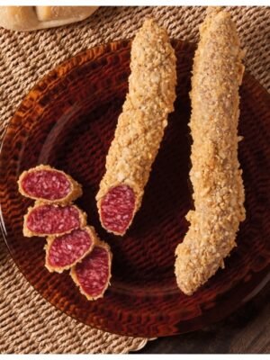 Vytinta dešra FUET Extra, česnakiniame apvalkale, 180g.