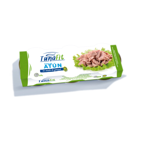 „Tunafit“ tunas saulėgrąžų aliejuje 3*80g.