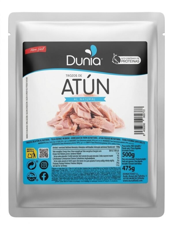 "Dunia" tuno gabalai savose sultyse 500g.