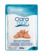 CLARAMAR tunas saulėgrąžų aliejuje gabaliukais, 1 kg maišelis