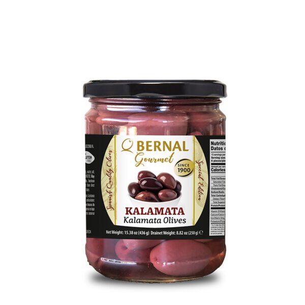 Kalamata alyvuogės, aukščiausios kategorijos, 436g.