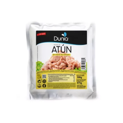 "Dunia" Tunas saulėgrąžų aliejuje  500g.