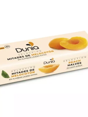 "Dunia" persikų puselės sirupe 3*185g.